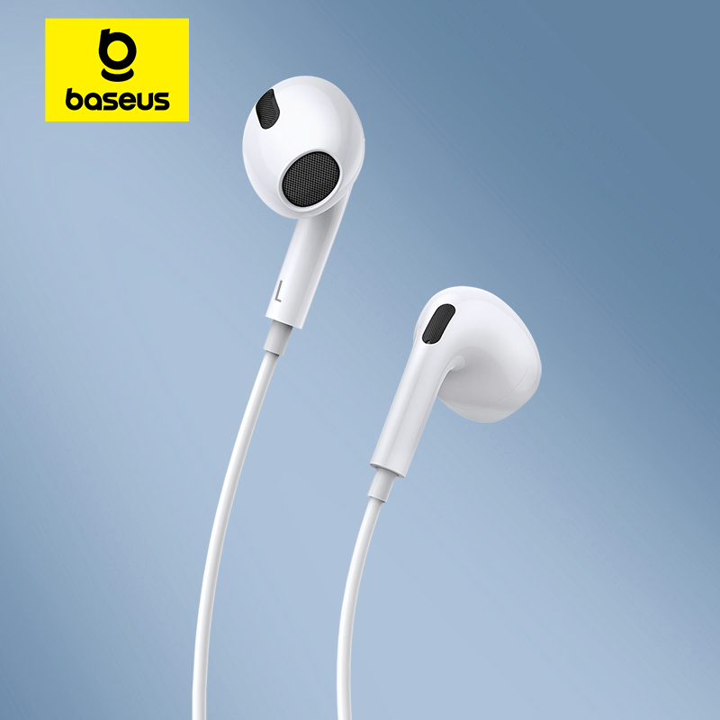 Wired Earphone Lightning - Baseus C17 Wired Earphone Type-C with