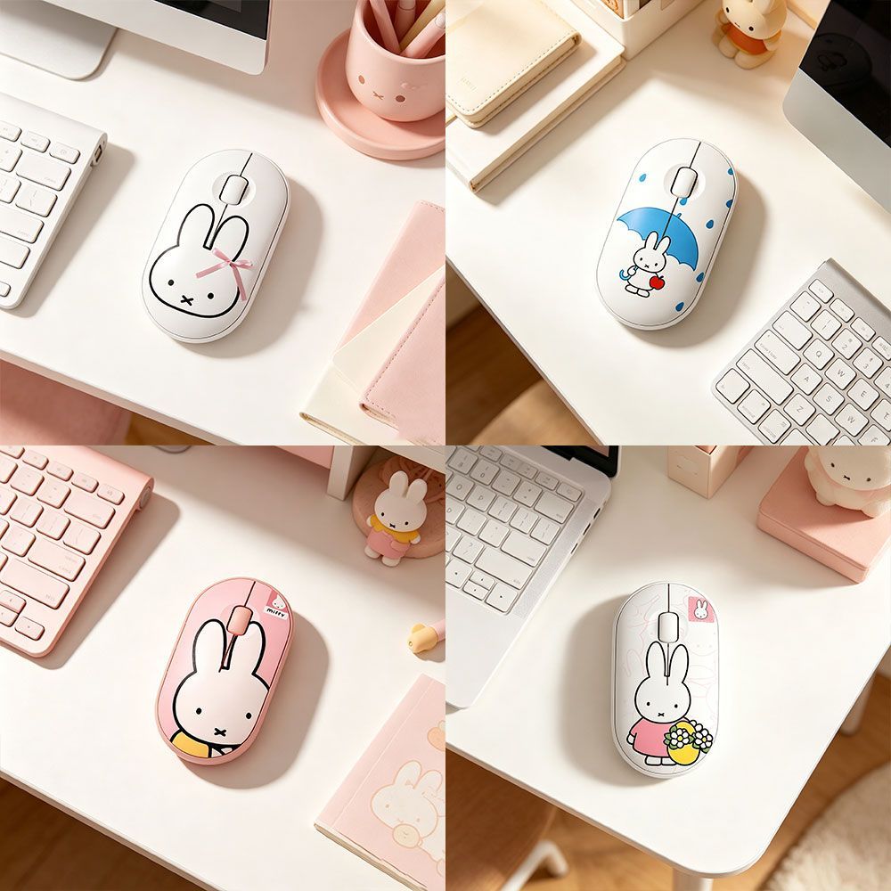 Tablet Cute Accessories - Kawaii Miffy Wireless Mouse Silent Cute