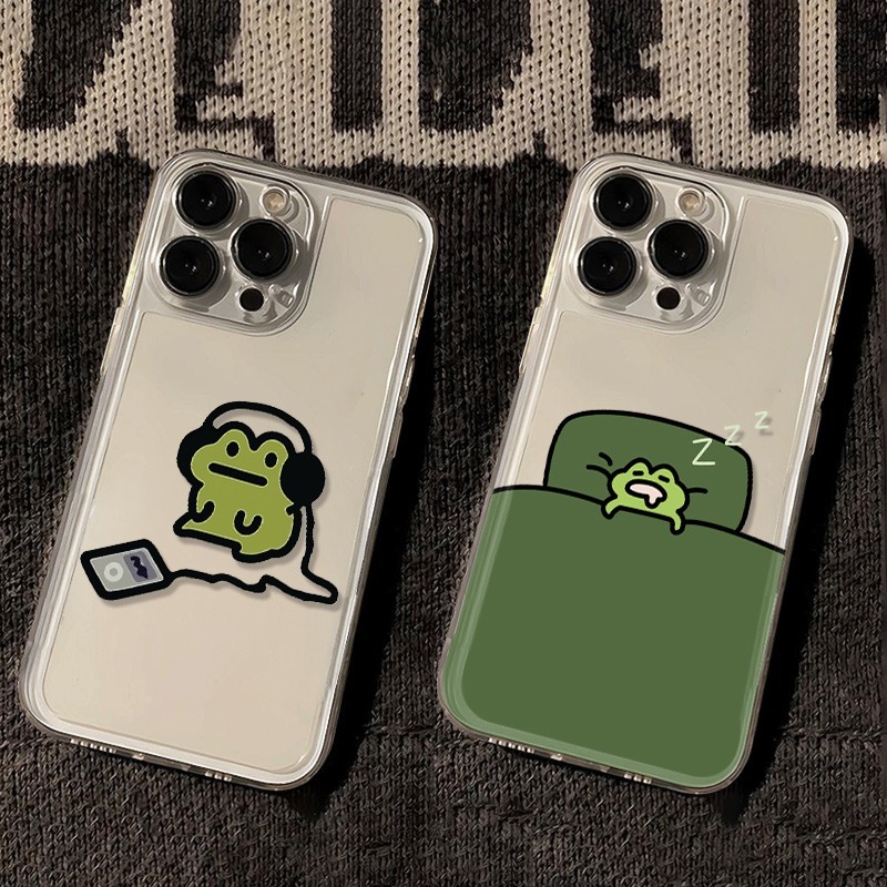 Cartoon Sleep Frog Phone Case  - đánh giá và giá Samsung Galaxy S24