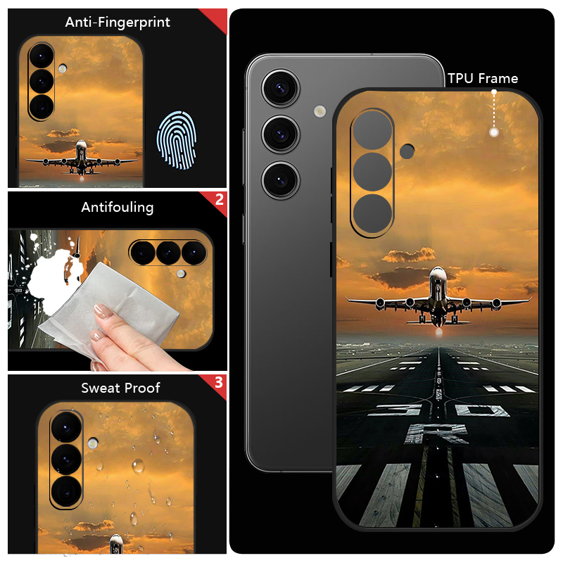 Airplane Print Phone Case For  - đánh giá và giá Samsung Galaxy A55