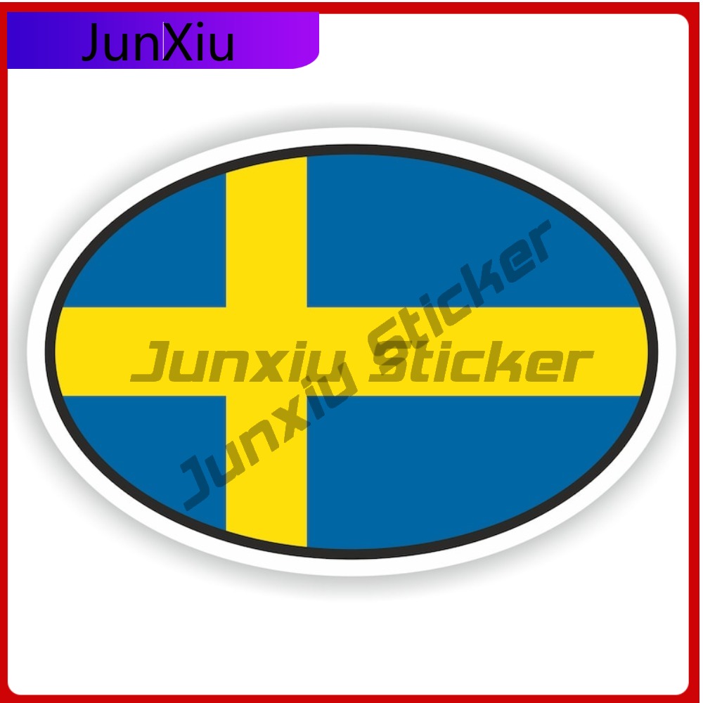 Sweden Oval Sticker with Flag  - đánh giá và giá Tablet Cute Accessories