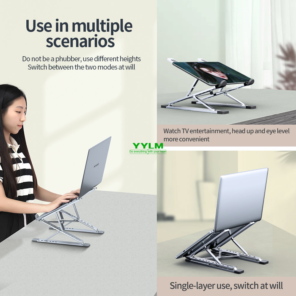 Giá đỡ laptop YYLM N8 bằng nhô - đánh giá và giá Cooling Stand Tablet