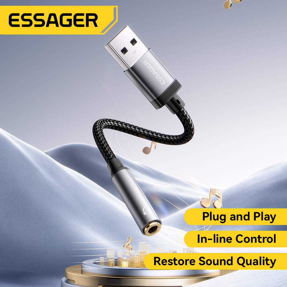 Cáp âm thanh USB sang 3.5mm Es - đánh giá và giá Wired Earphone Lightning