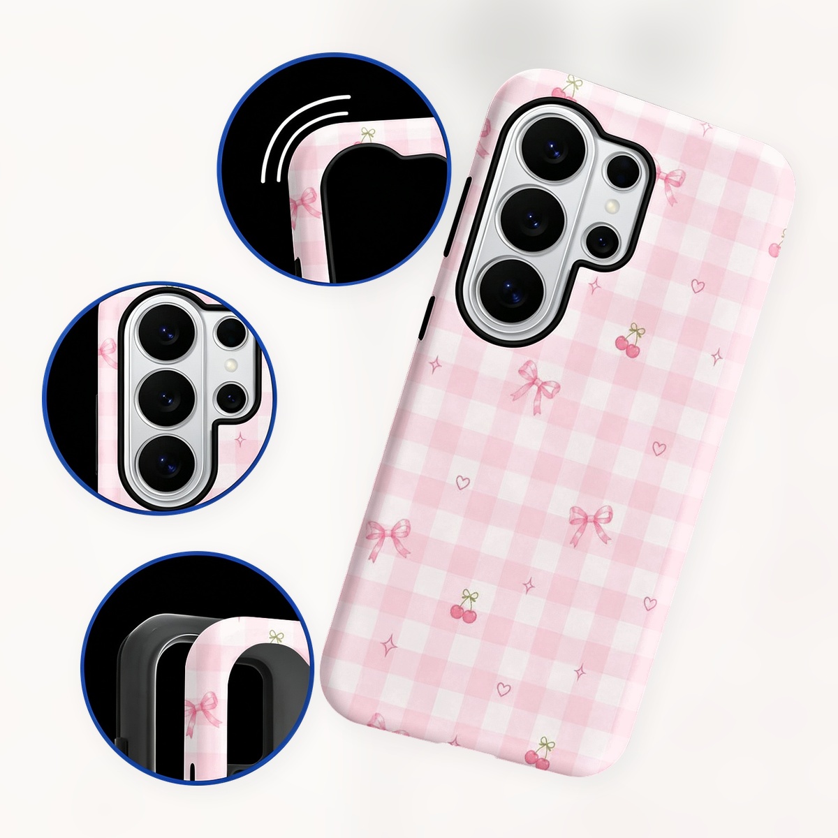 Pink Gingham Check Pattern 2-i - đánh giá và giá Samsung Galaxy S24