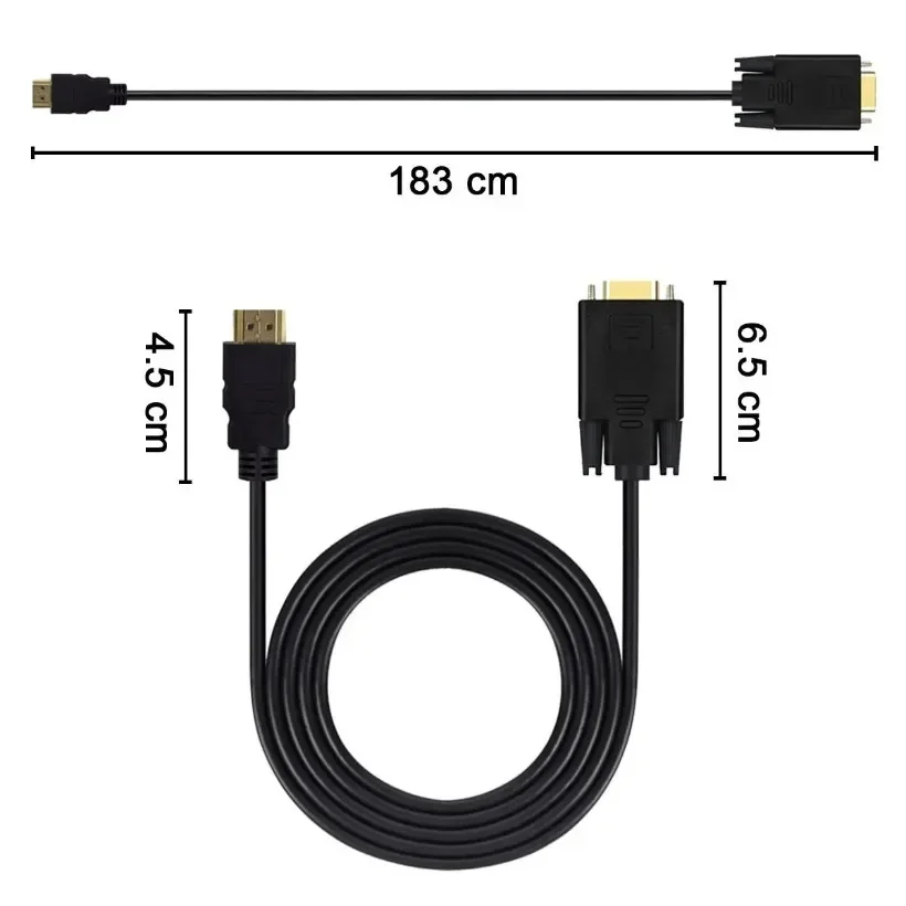 HDMI-Compatible to VGA Adapter - đánh giá và giá Tablet Lap Desk